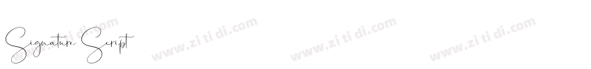 Signature Script字体转换